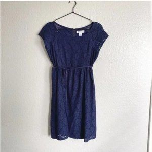 Motherhood Maternity | Navy Blue Lace Dress